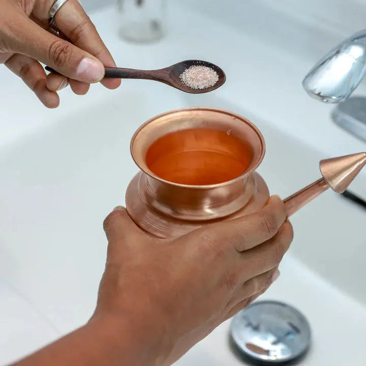 Allergy Farmacy Kit — Copper Neti Pot + Anu Tailam Nasya Oil